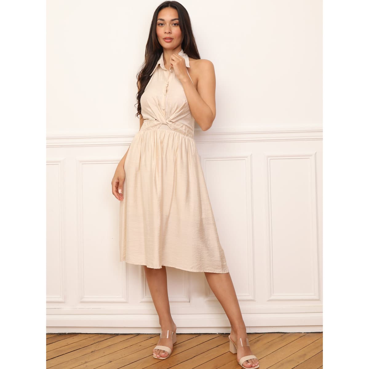 Women's Dresses La Modeuse Beige