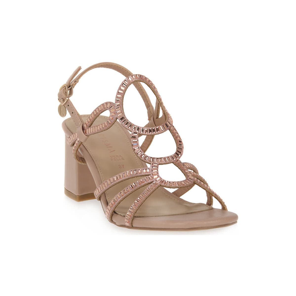 Σανδάλια με τακούνι Kharisma NUDE TRAFORATO
