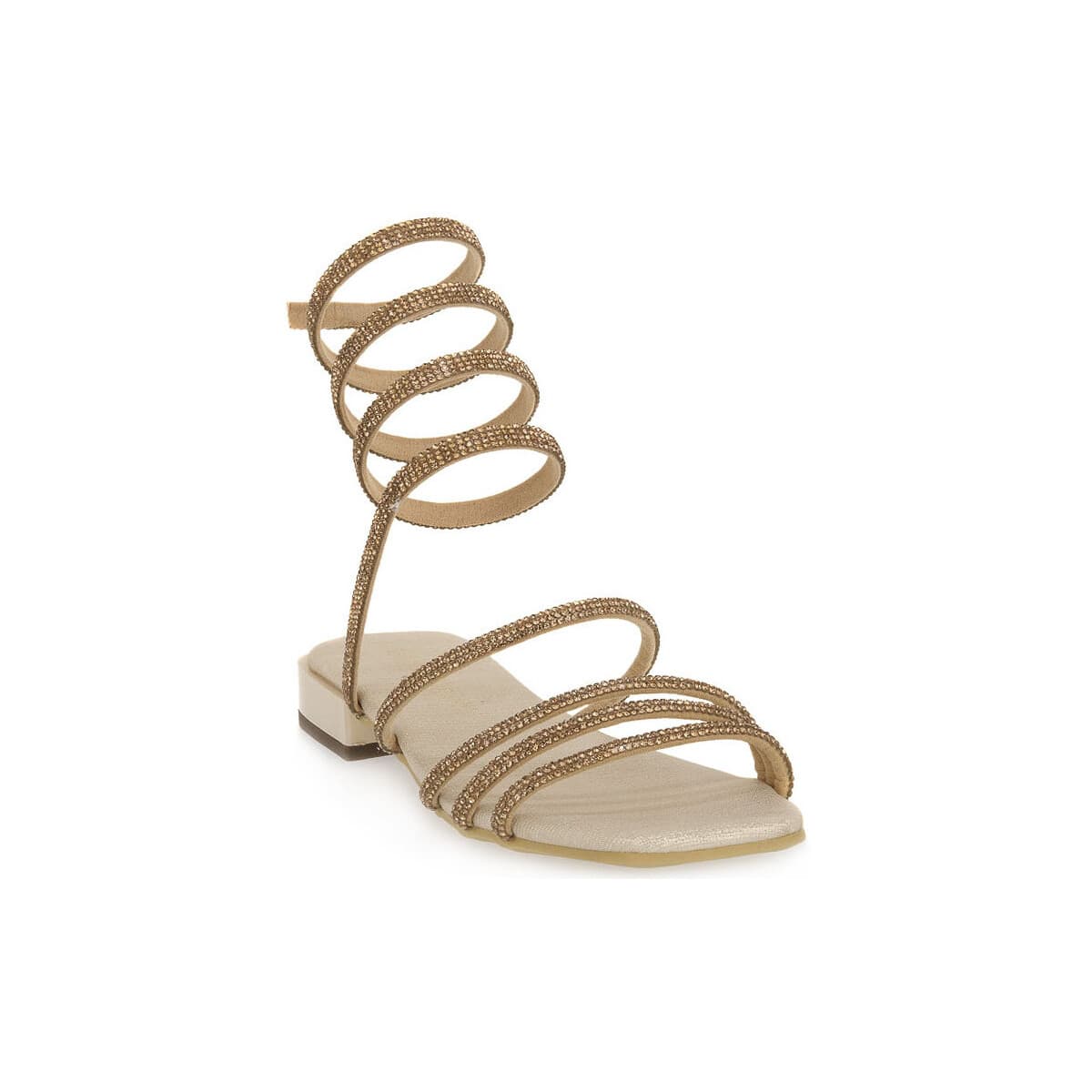 Σανδάλια χωρίς τακούνι Laura Biagiotti LINEN BEIGE