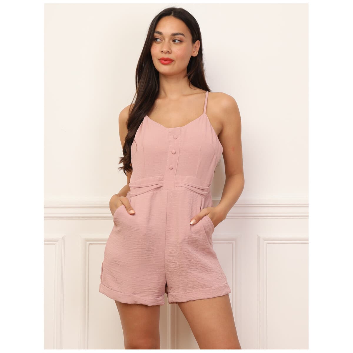 Women's Jumpsuits La Modeuse Beige