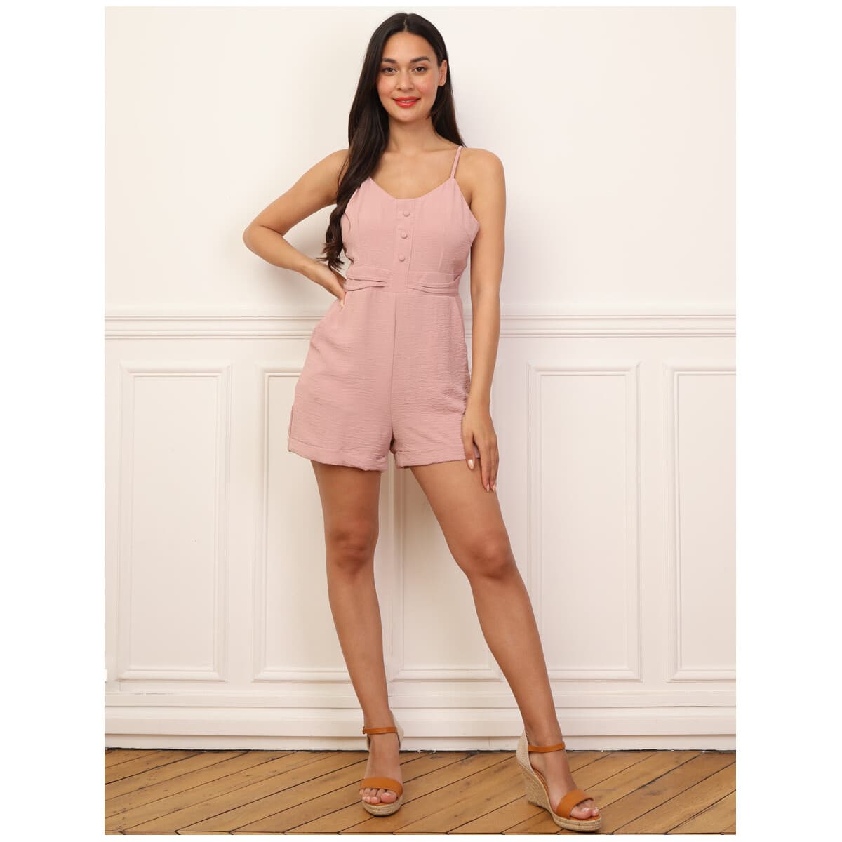 Women's Jumpsuits La Modeuse Beige