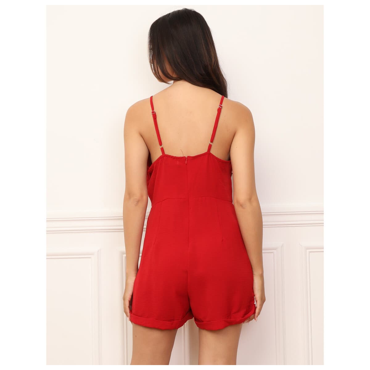Women's Jumpsuits La Modeuse Red