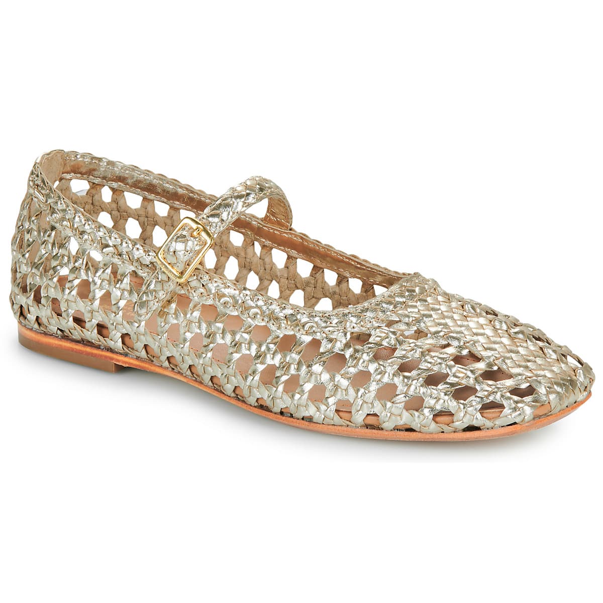Women's Ballet Flats JB Martin Gold