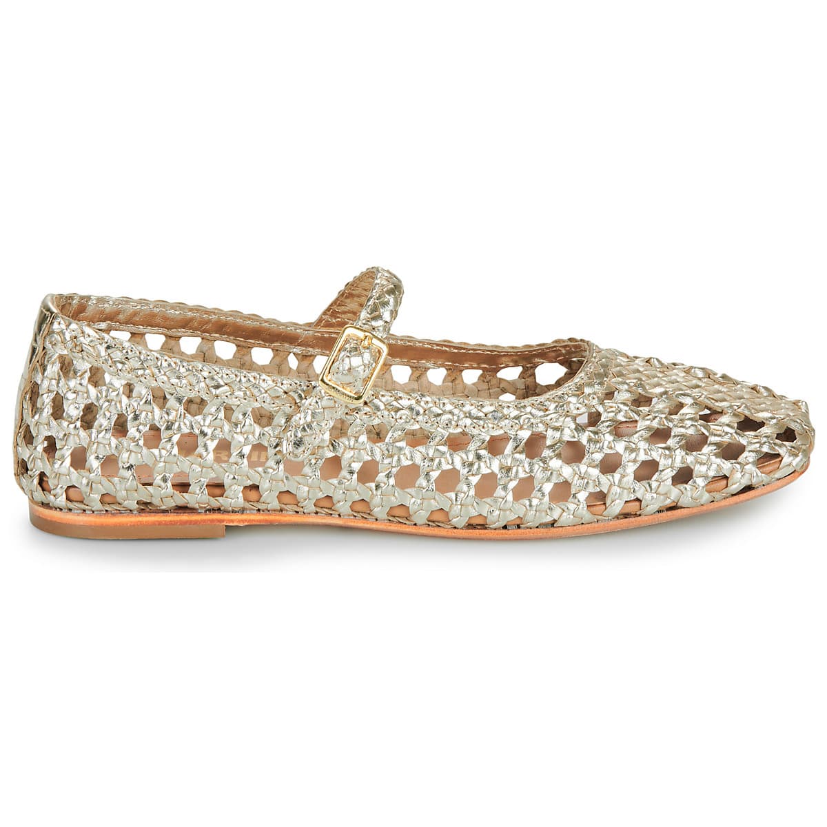Women's Ballet Flats JB Martin Gold