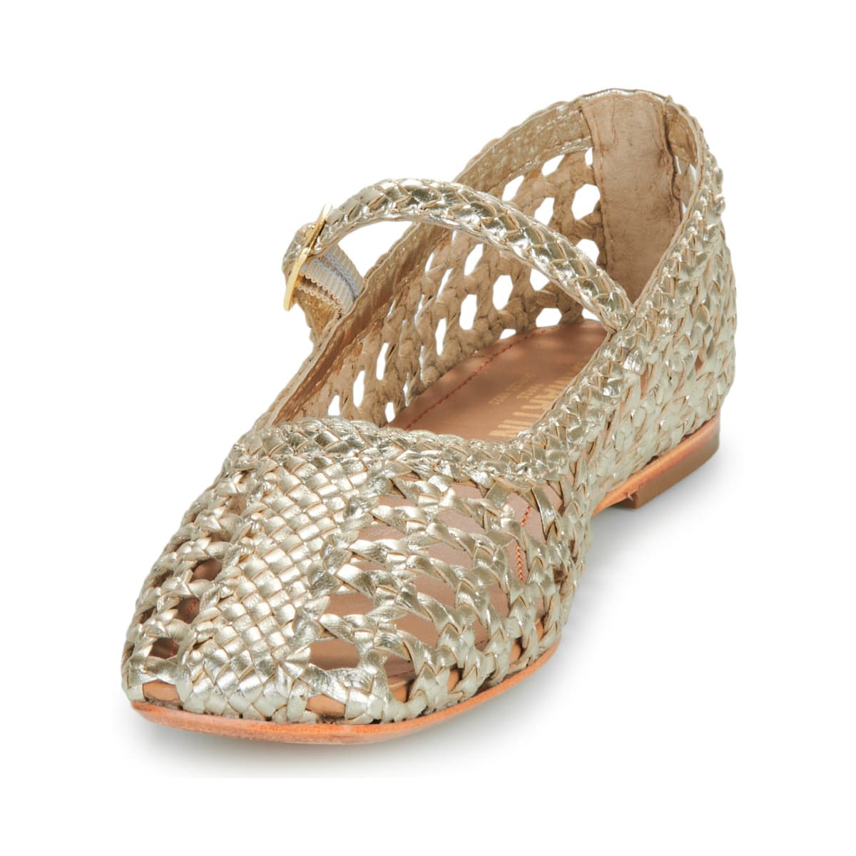 Women's Ballet Flats JB Martin Gold