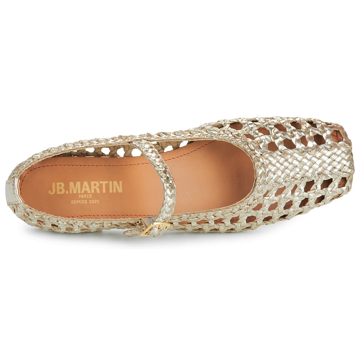 Women's Ballet Flats JB Martin Gold