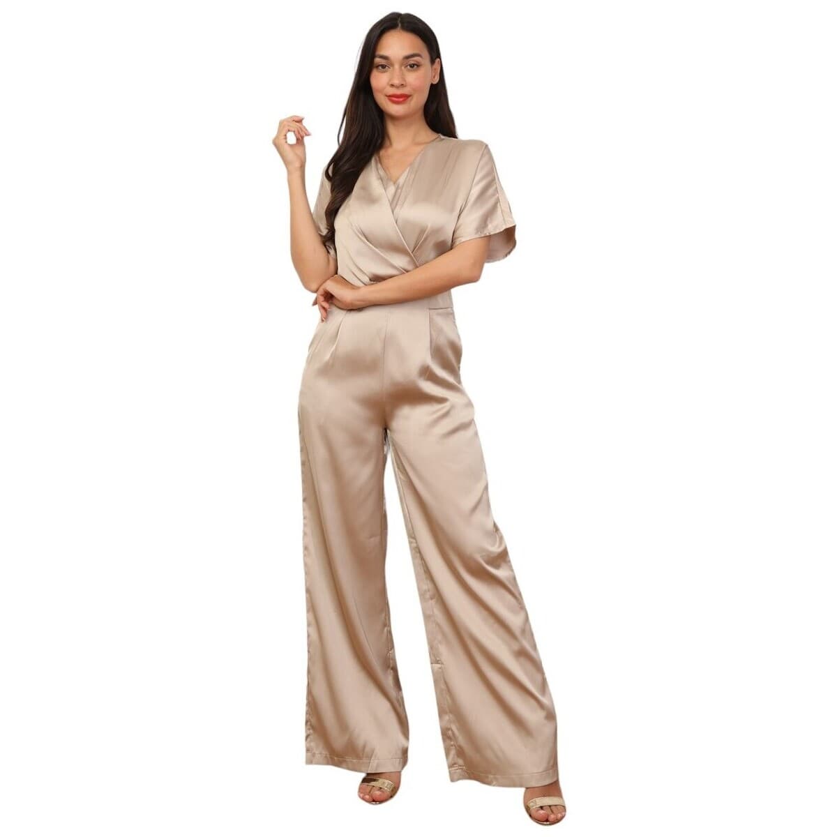 Women's Jumpsuits La Modeuse Gold