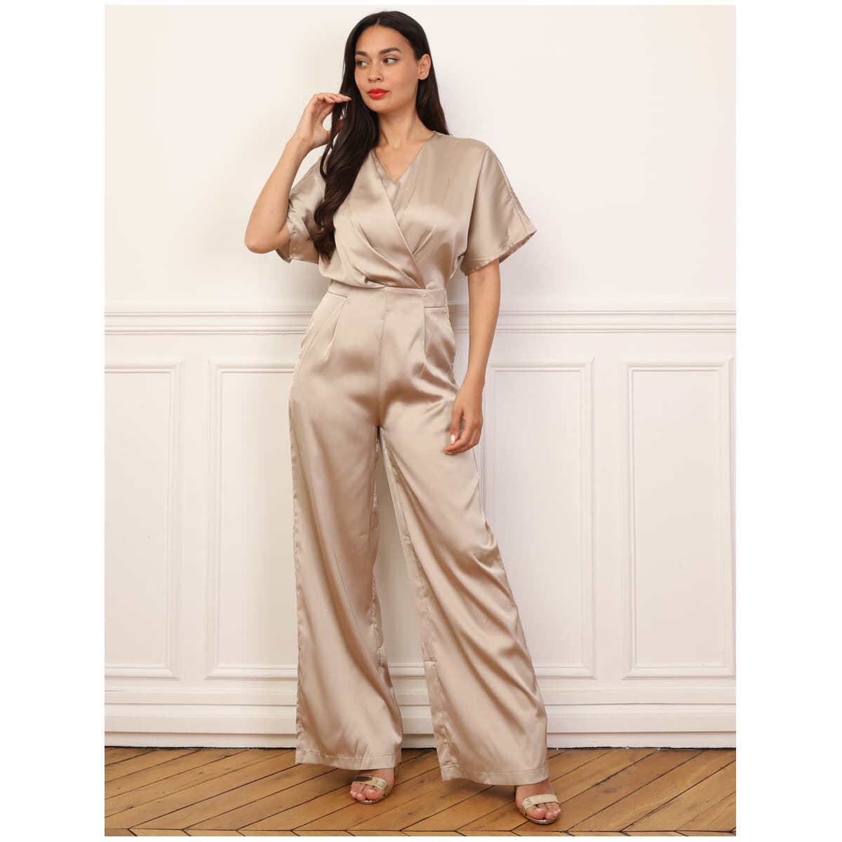 Women's Jumpsuits La Modeuse Gold