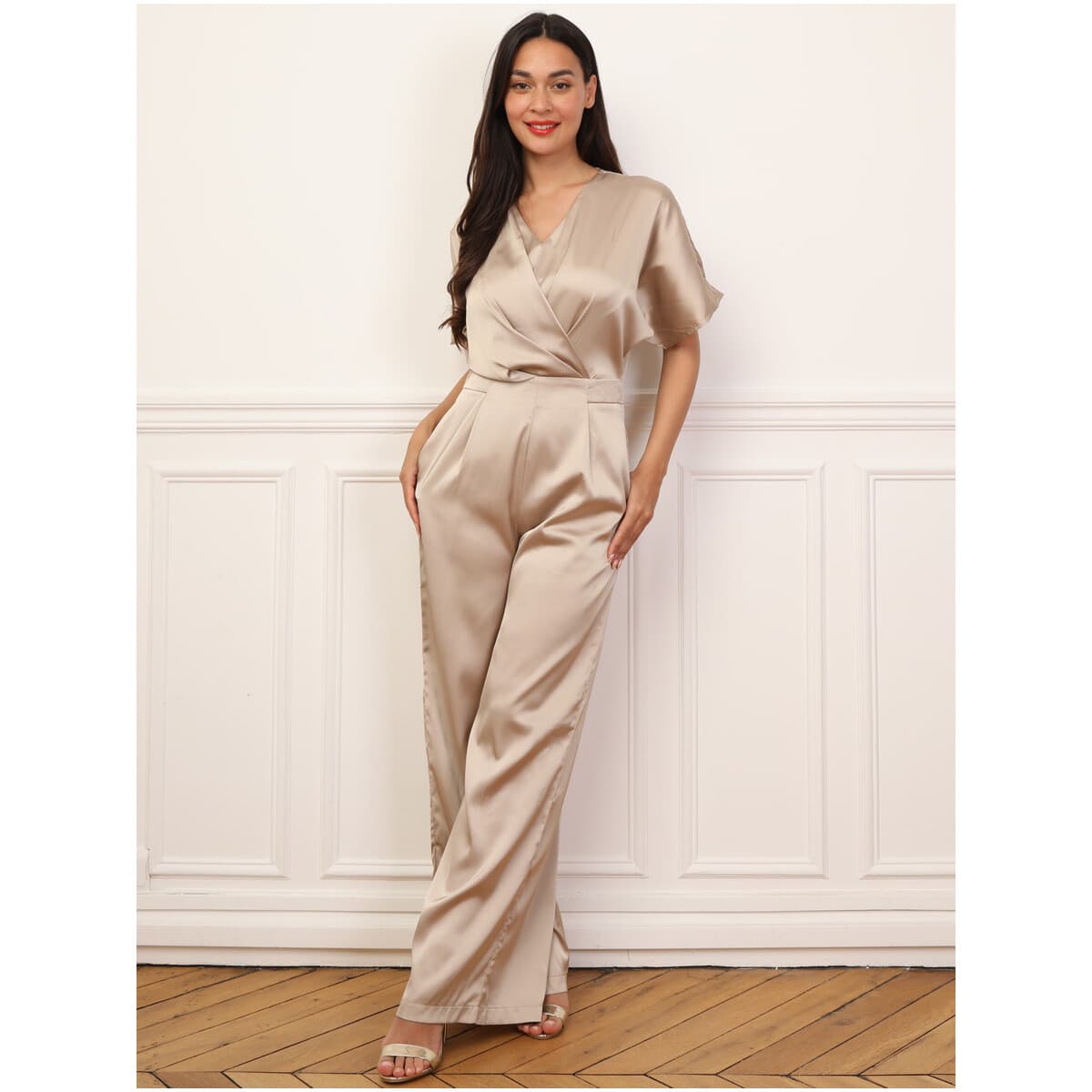 Women's Jumpsuits La Modeuse Gold