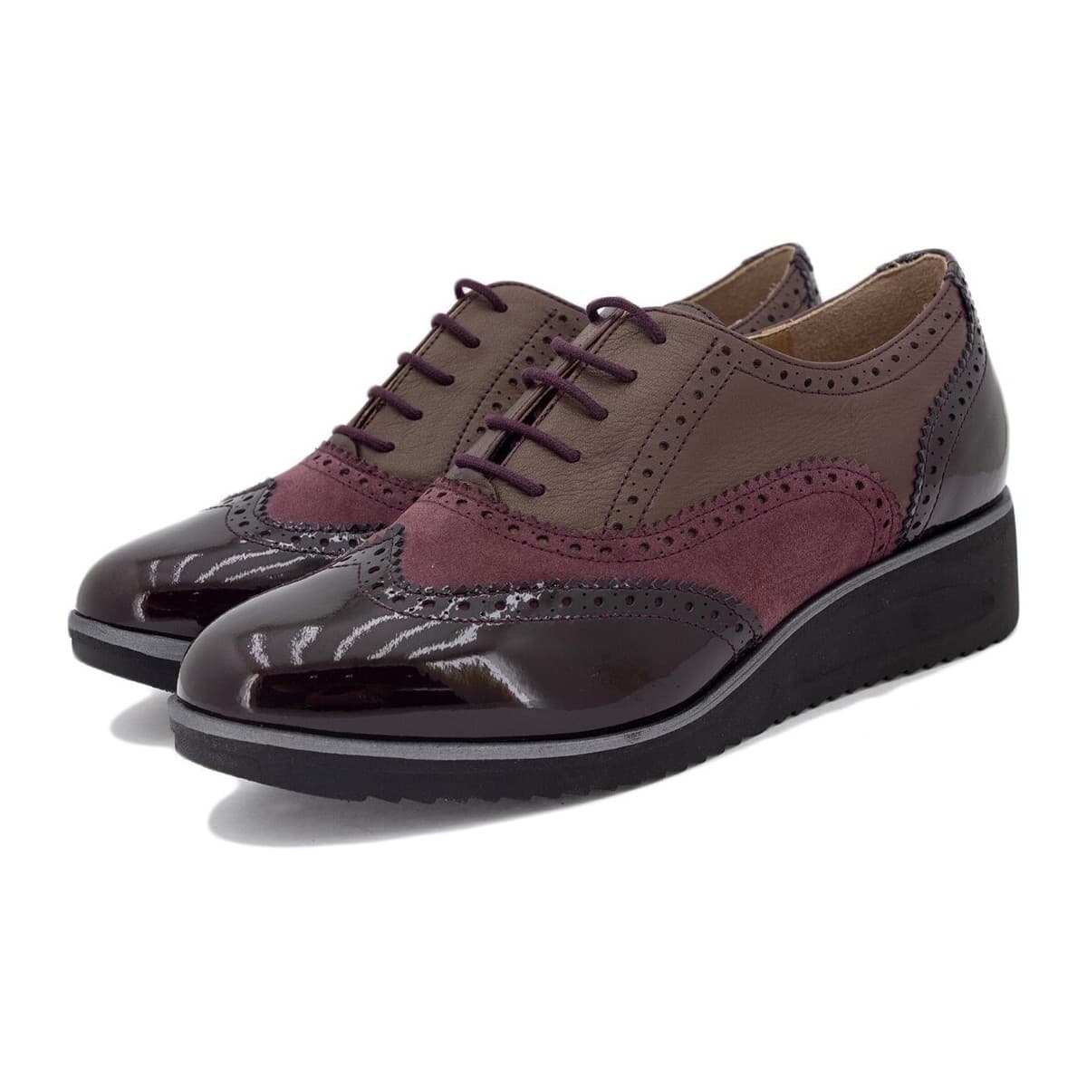 Women's Derby Shoes Gasymar Bordeaux