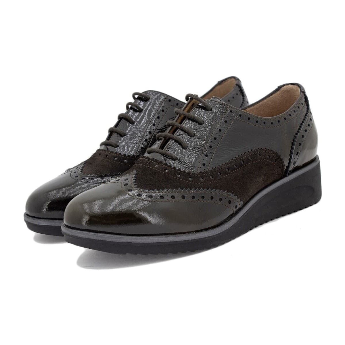 Women's Derby Shoes Gasymar Brown