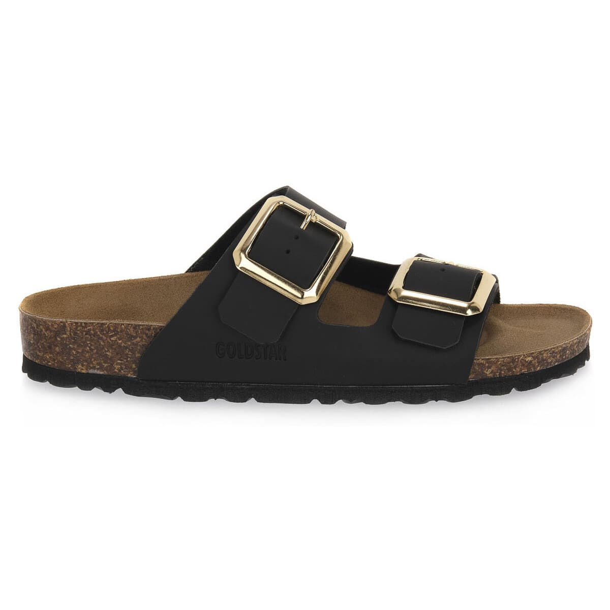 Women's Mules Gold Star Black