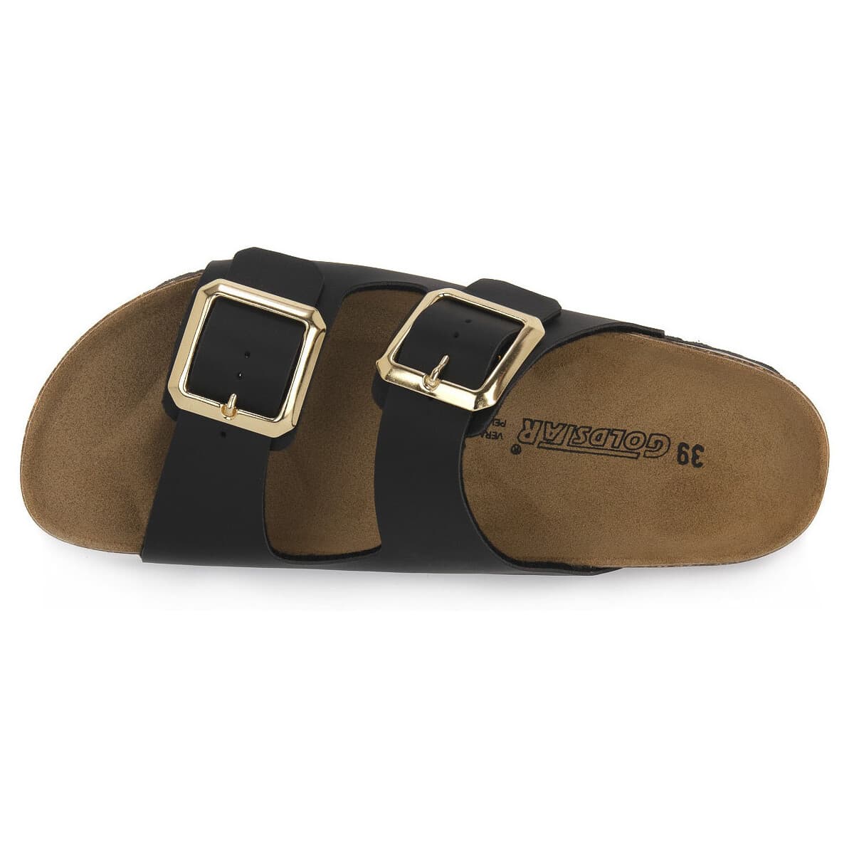 Women's Mules Gold Star Black