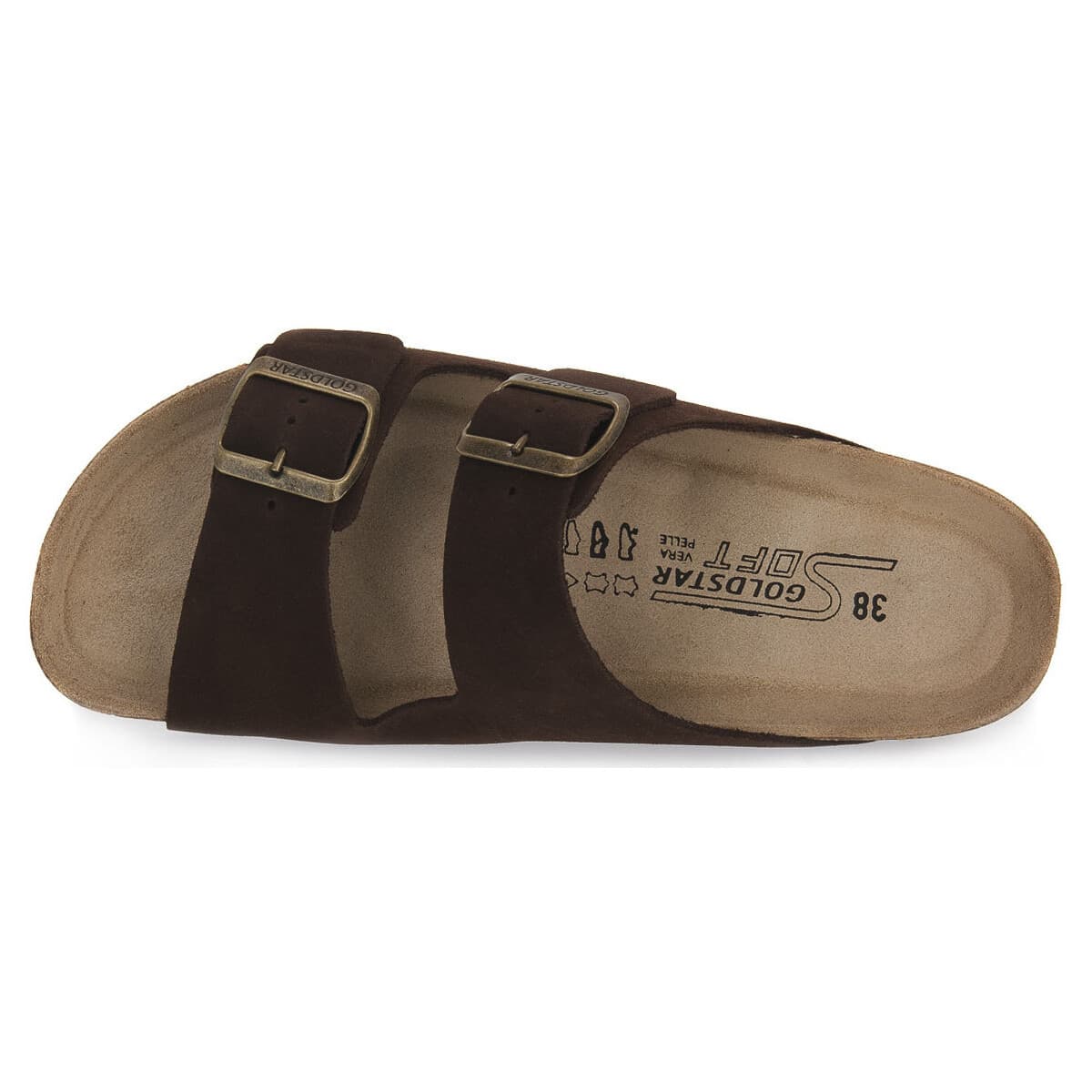 Women's Mules Gold Star Brown