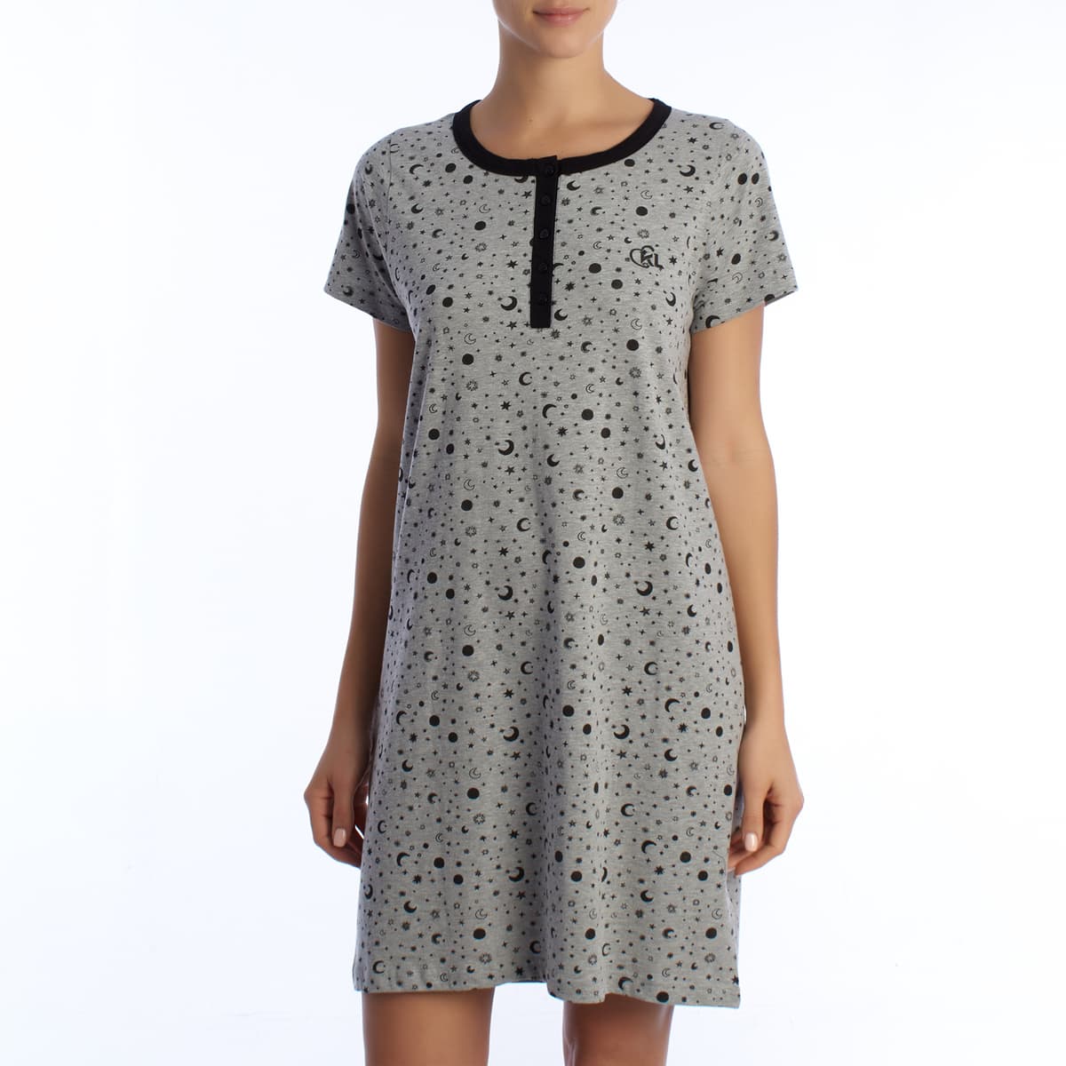 Women's Pajamas Kisses And Love Gray