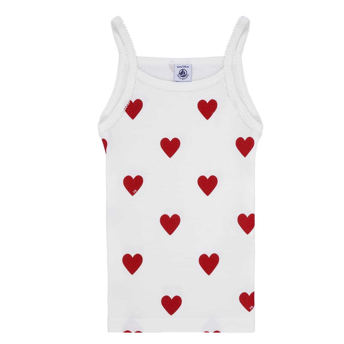Girls' Sleeveless Tops Petit Bateau White