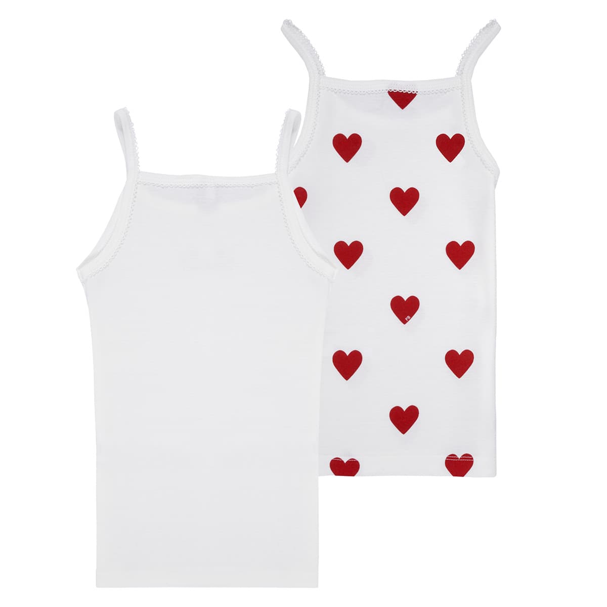 Girls' Sleeveless Tops Petit Bateau White