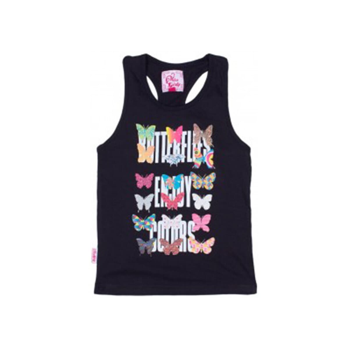 Girls' Sleeveless Tops Miss Girly Black