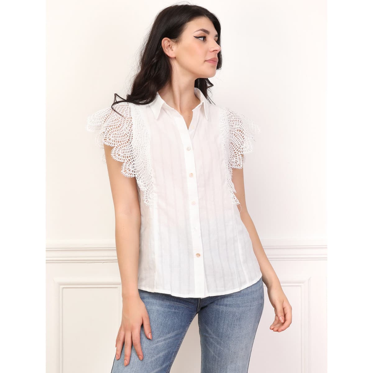 Women's Shirts La Modeuse White