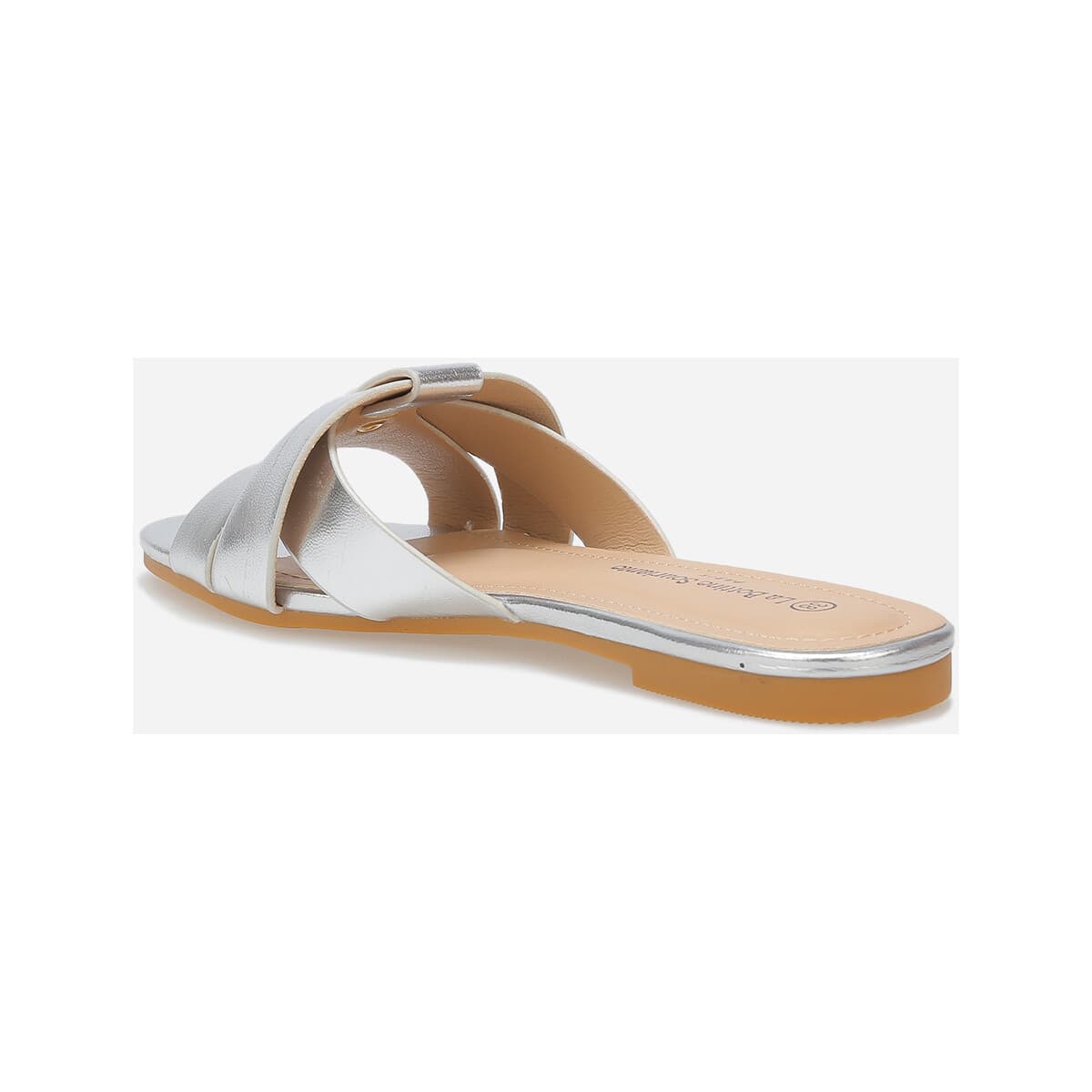 Women's Flip Flops La Modeuse Silver