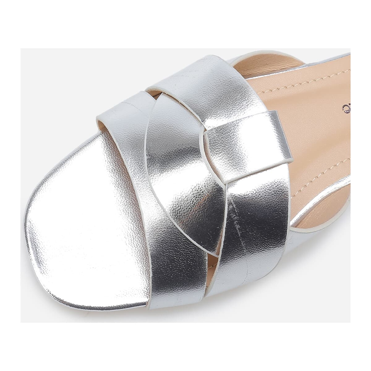 Women's Flip Flops La Modeuse Silver