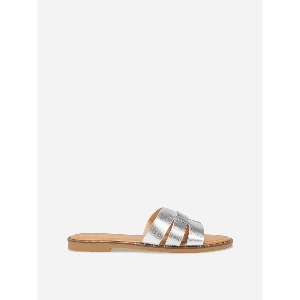 Women's Flip Flops La Modeuse Silver