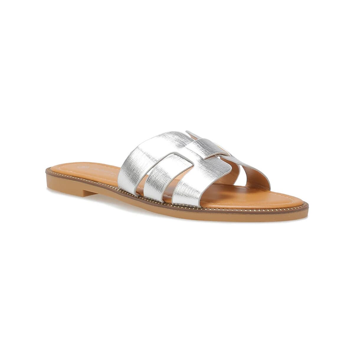 Women's Flip Flops La Modeuse Silver