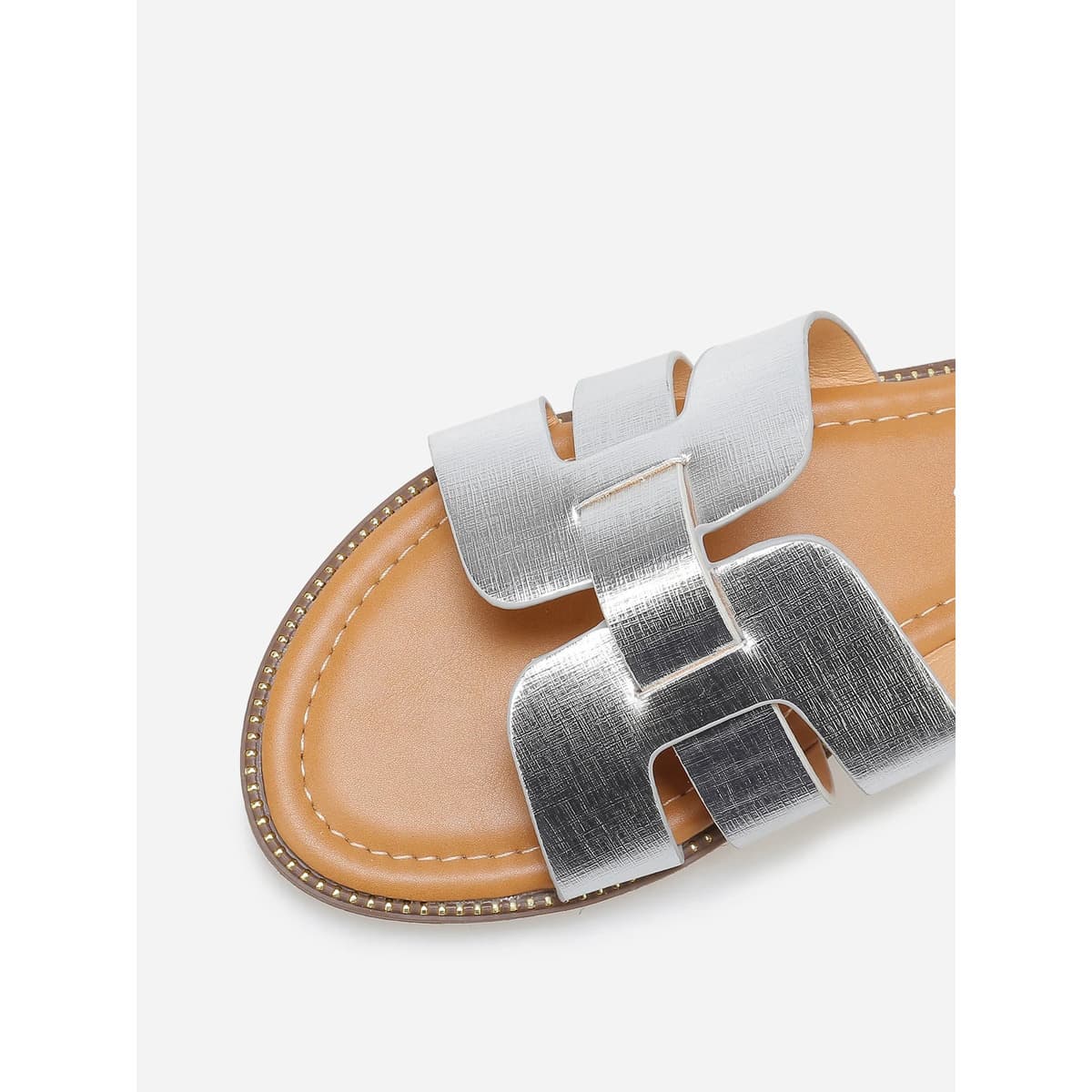 Women's Flip Flops La Modeuse Silver