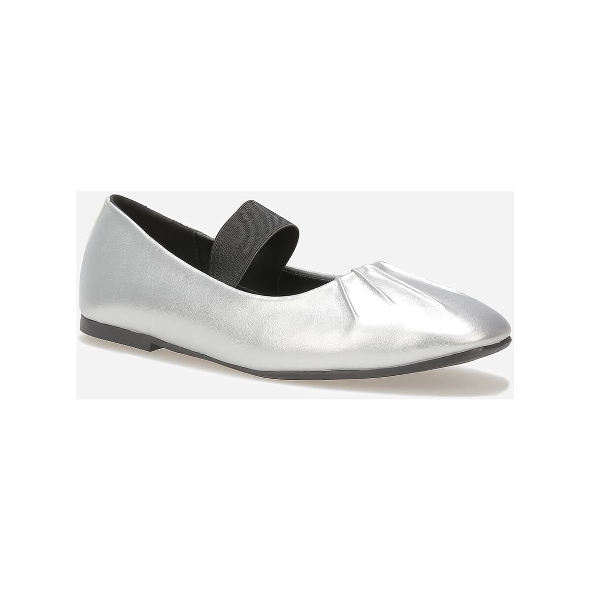 Women's Ballet Flats La Modeuse Silver
