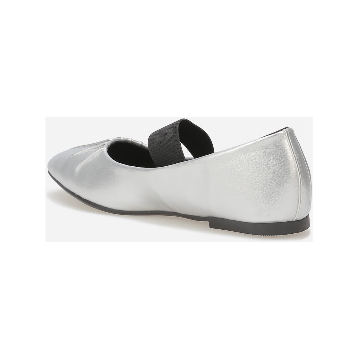 Women's Ballet Flats La Modeuse Silver