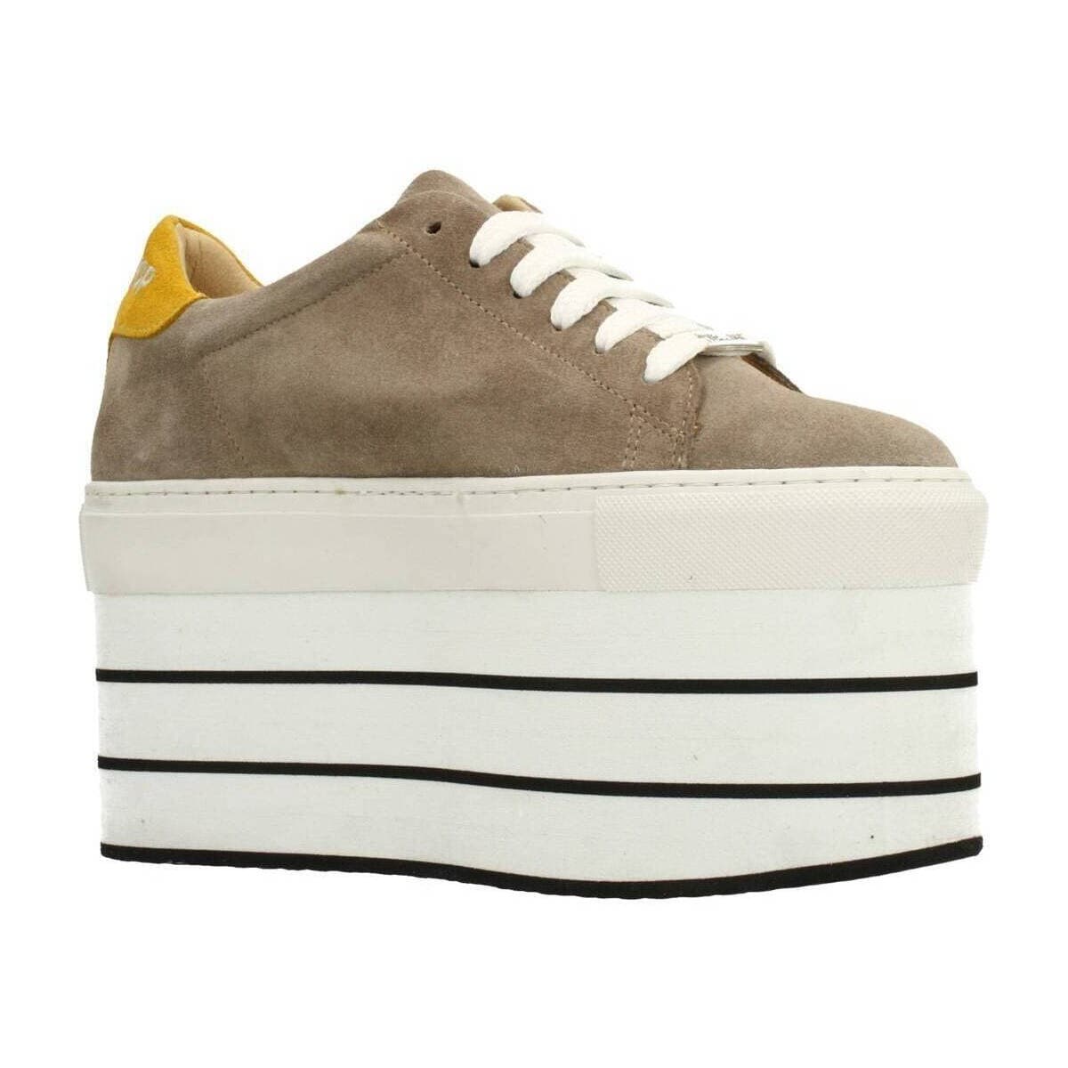 Women's Sneakers Yellow Brown