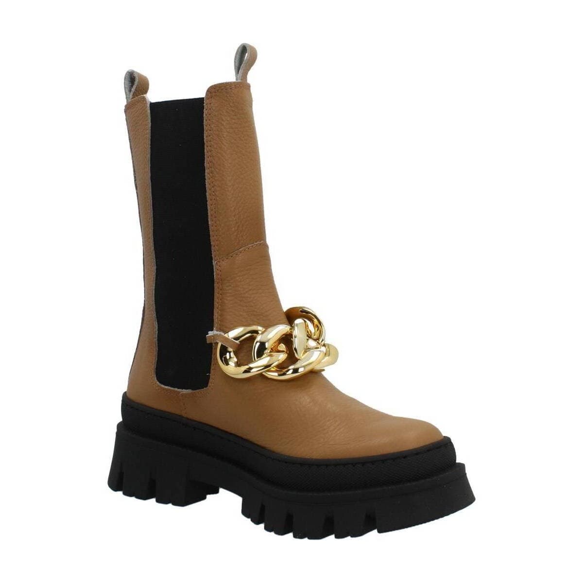 Women's Boots Yellow Brown