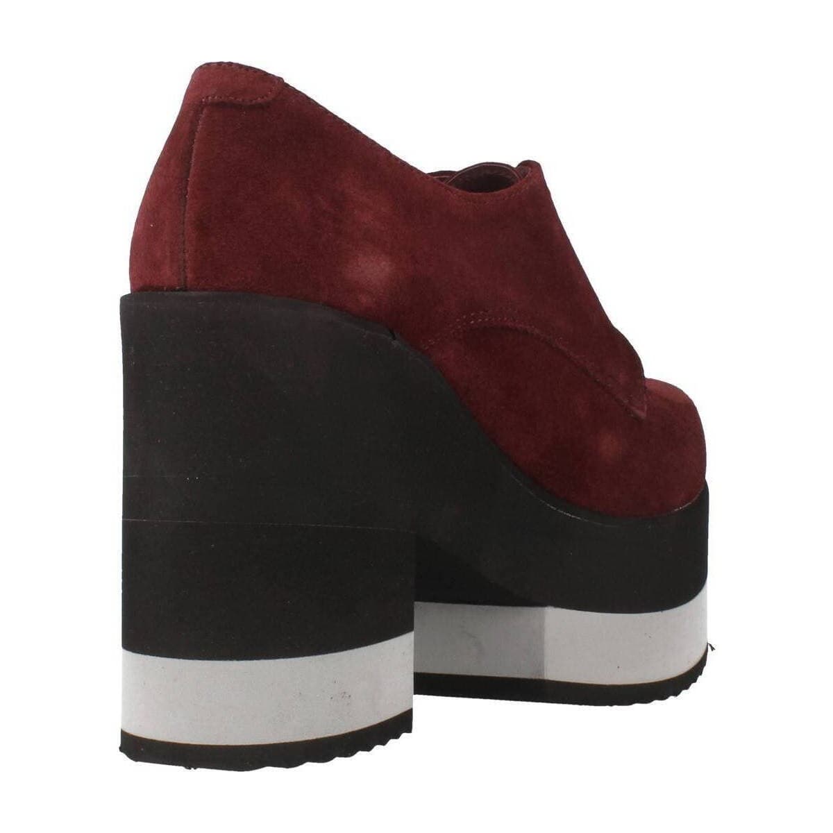 Women's Derby Shoes Yellow Bordeaux