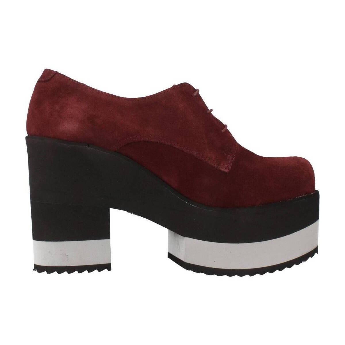 Women's Derby Shoes Yellow Bordeaux