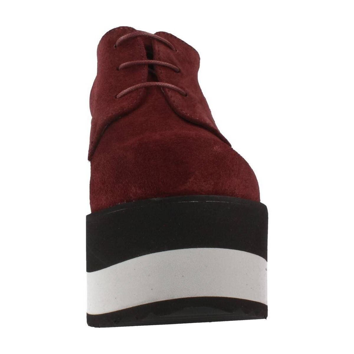 Women's Derby Shoes Yellow Bordeaux