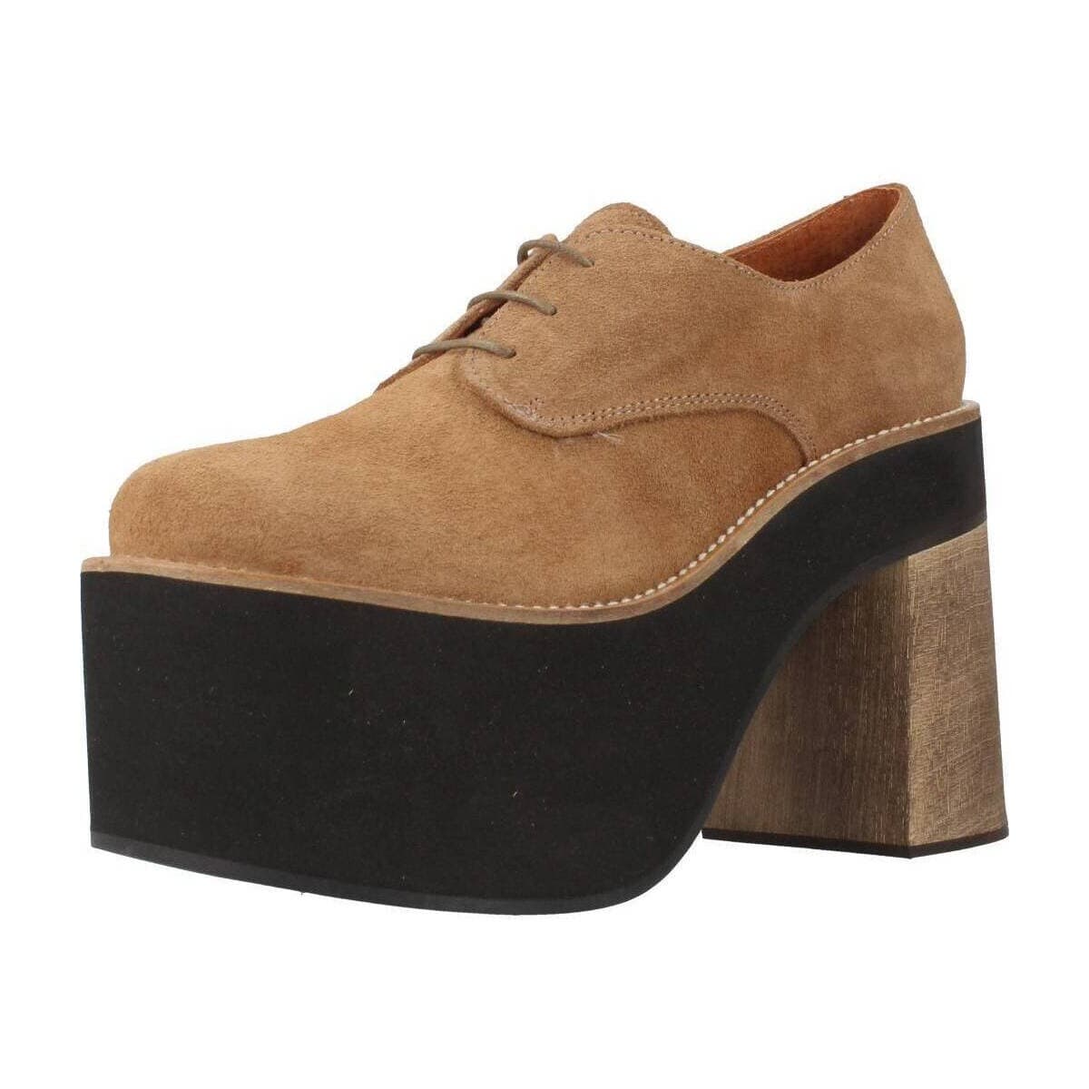 Derbies Yellow Zapatos Casual Mujer Modèle Baba