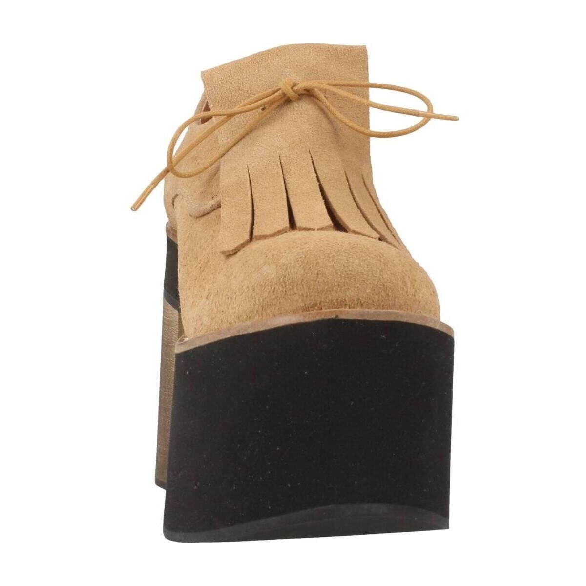 Women's Derby Shoes Yellow Brown