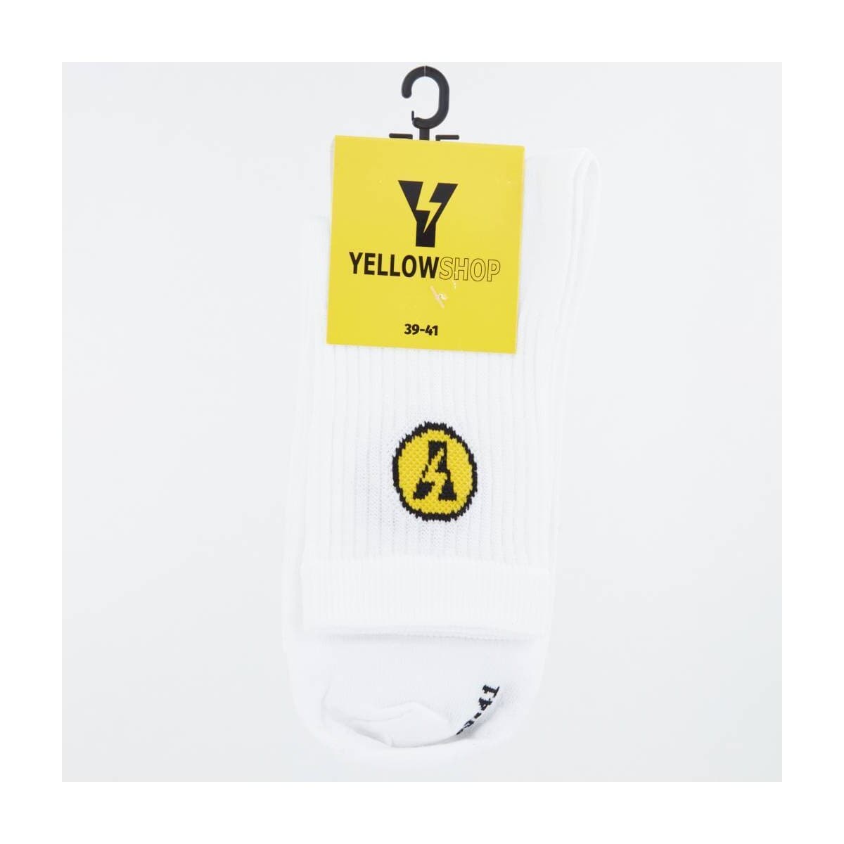 Women's Socks Yellow White