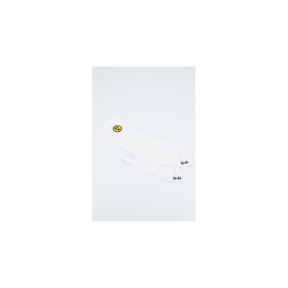 Women's Socks Yellow White