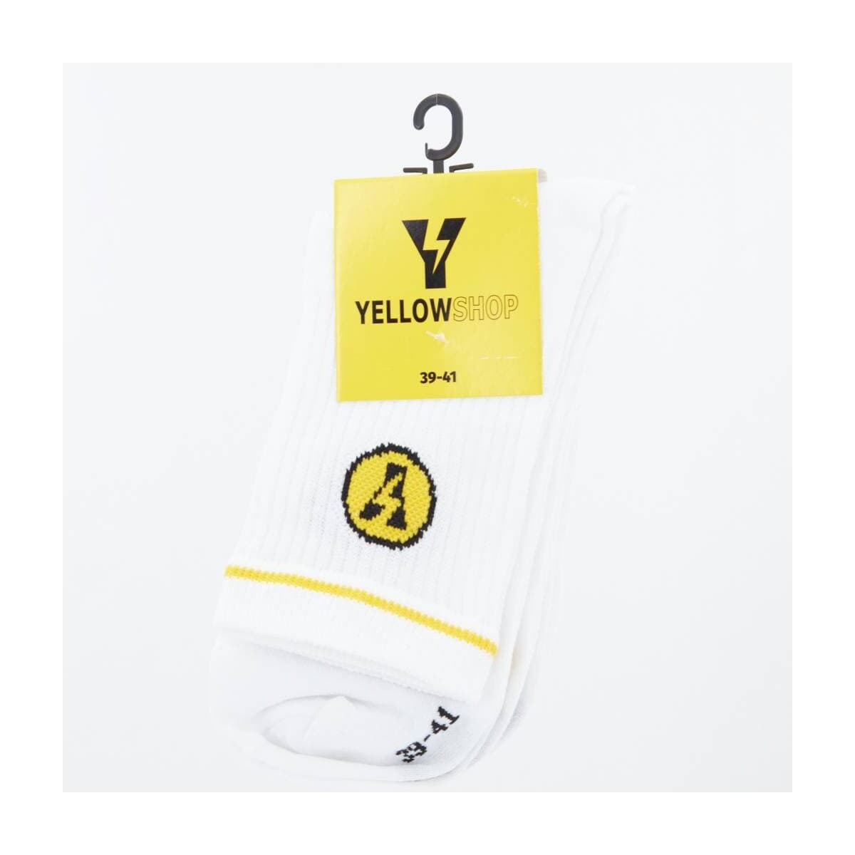 Women's Socks Yellow White