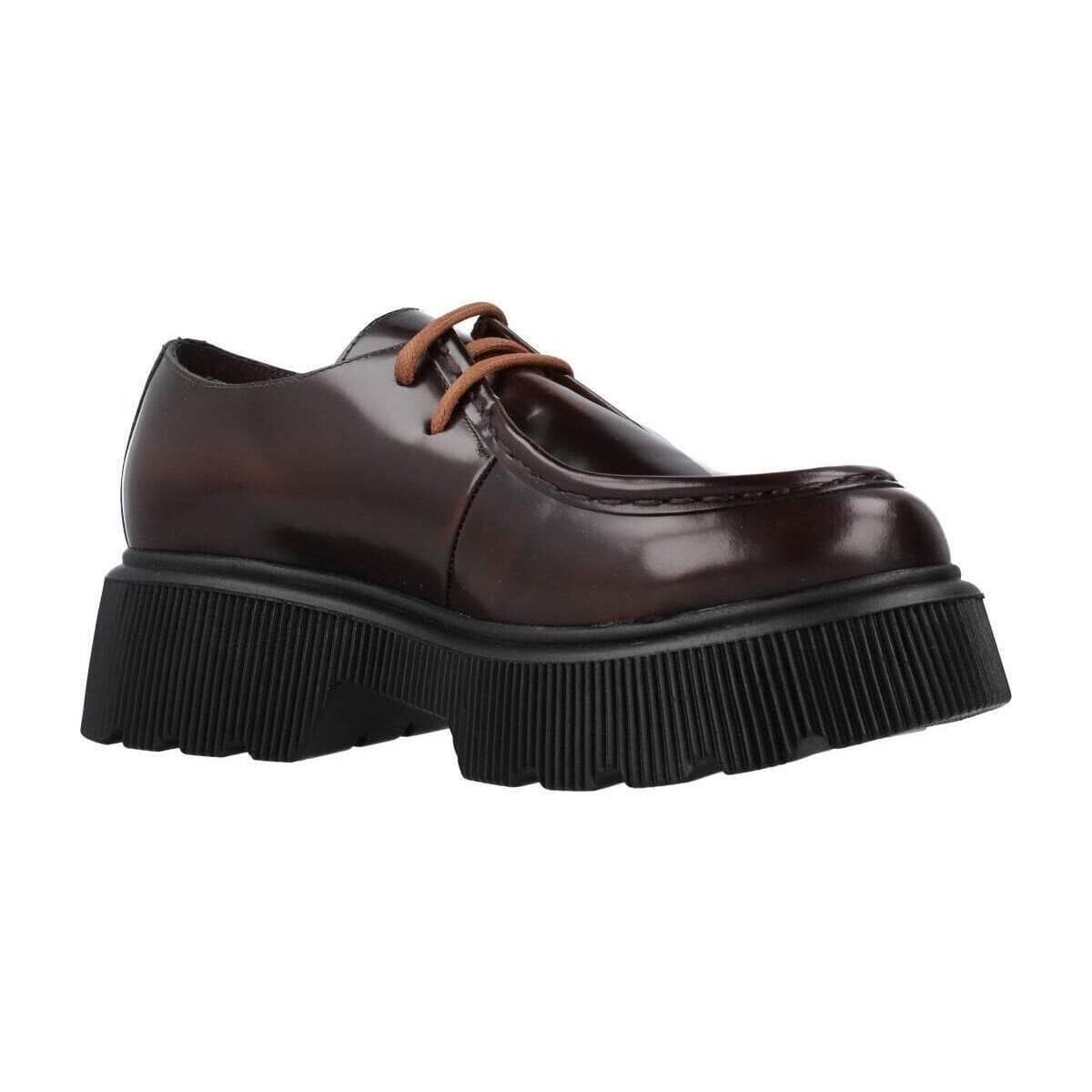 Women's Derby Shoes Yellow Brown