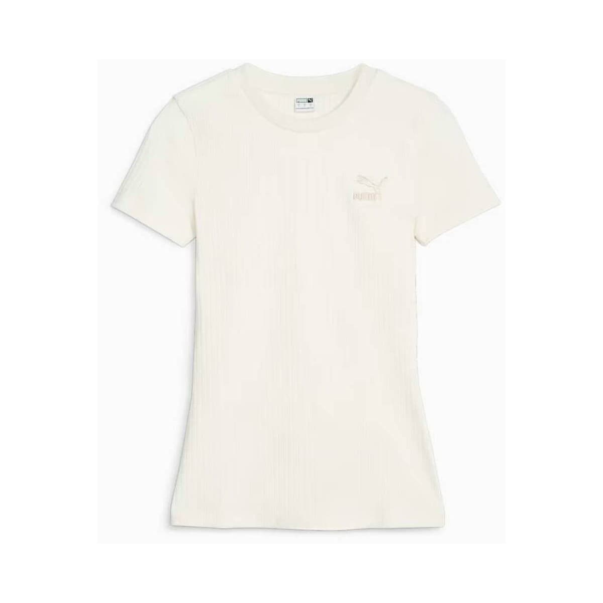 T-shirts & Polos Puma Camisetas Mujer Modèle Classics Ribbed Slim