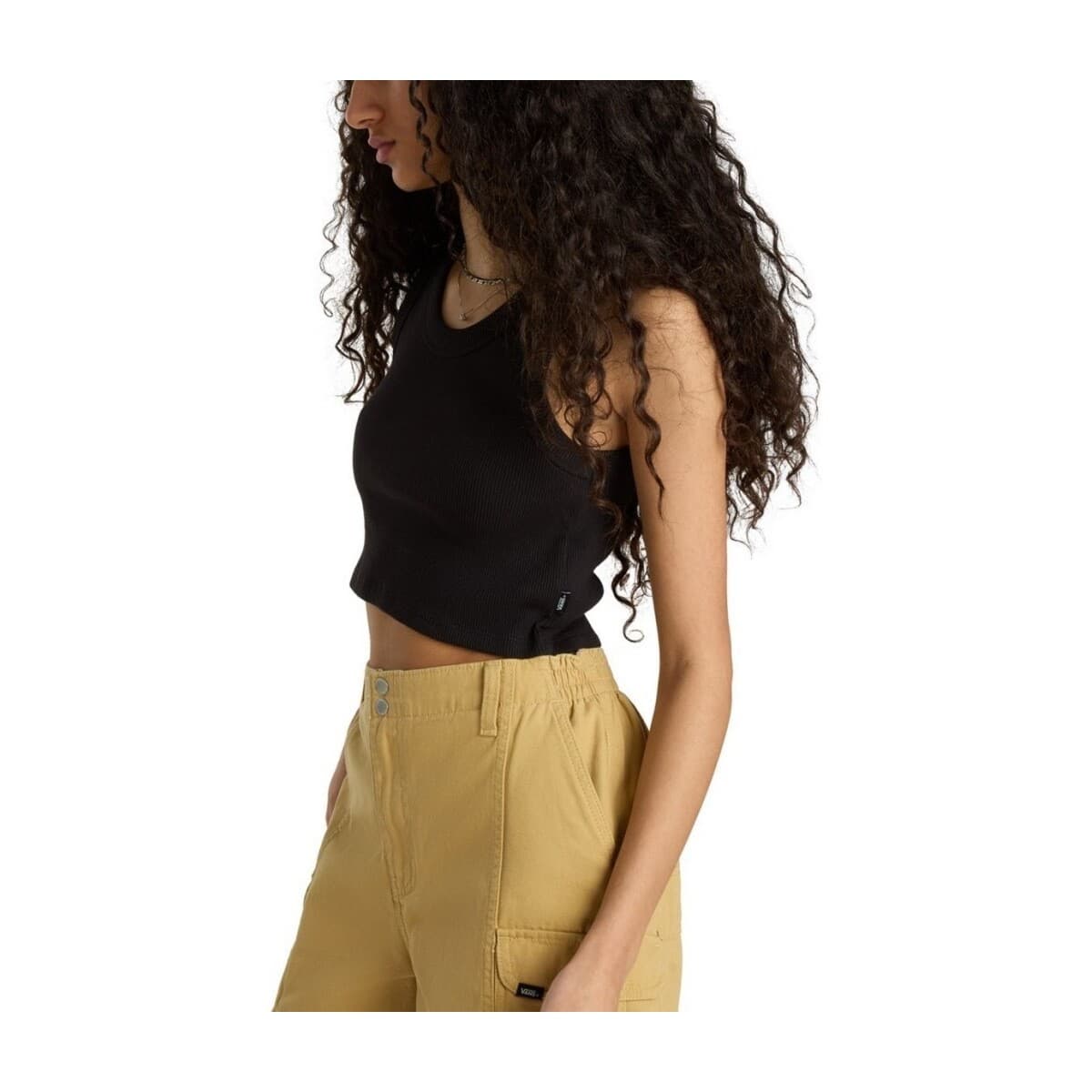 Women's T-Shirts Vans Black