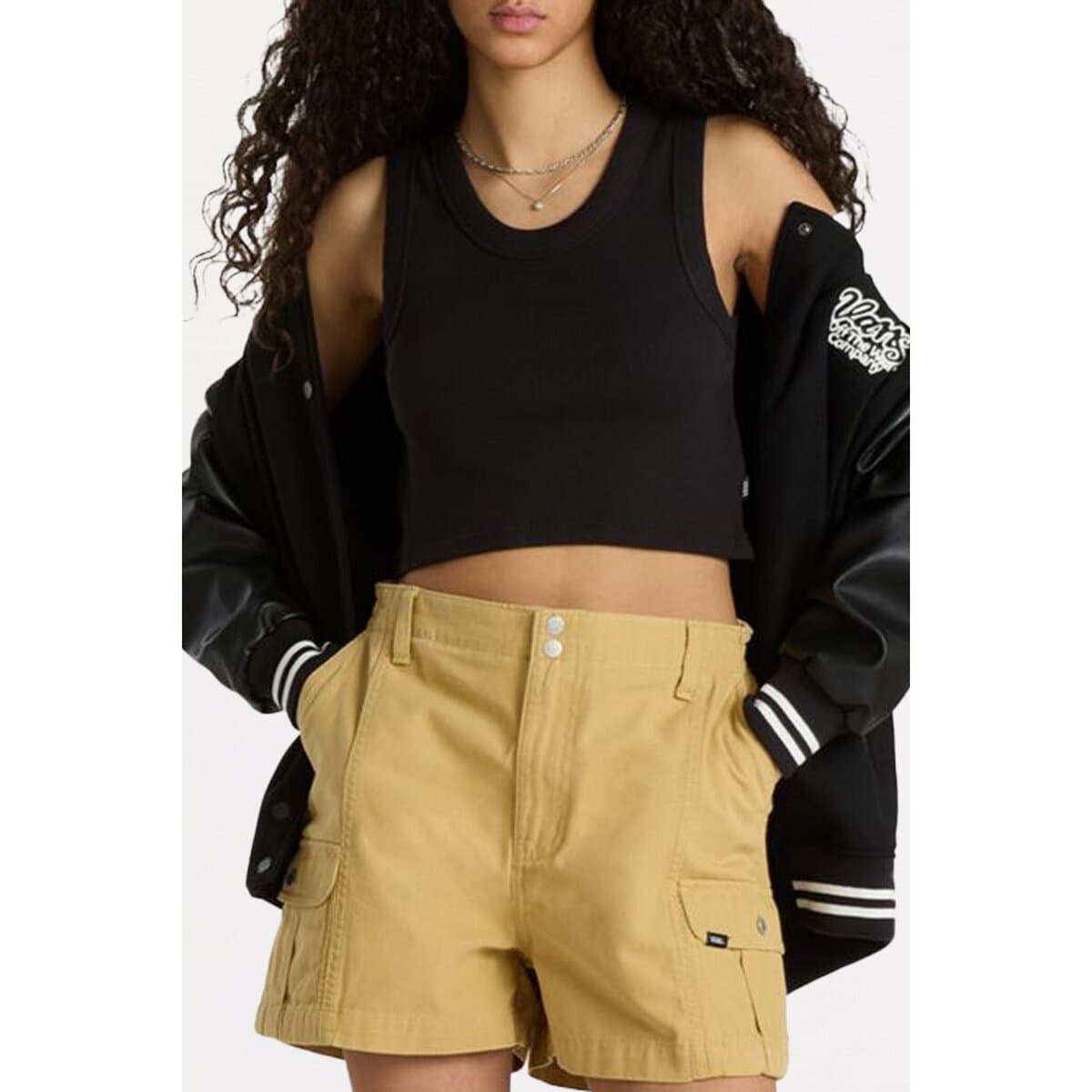 Women's T-Shirts Vans Black