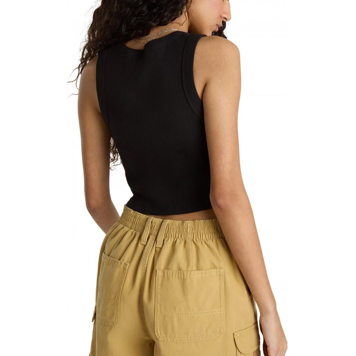 Women's T-Shirts Vans Black