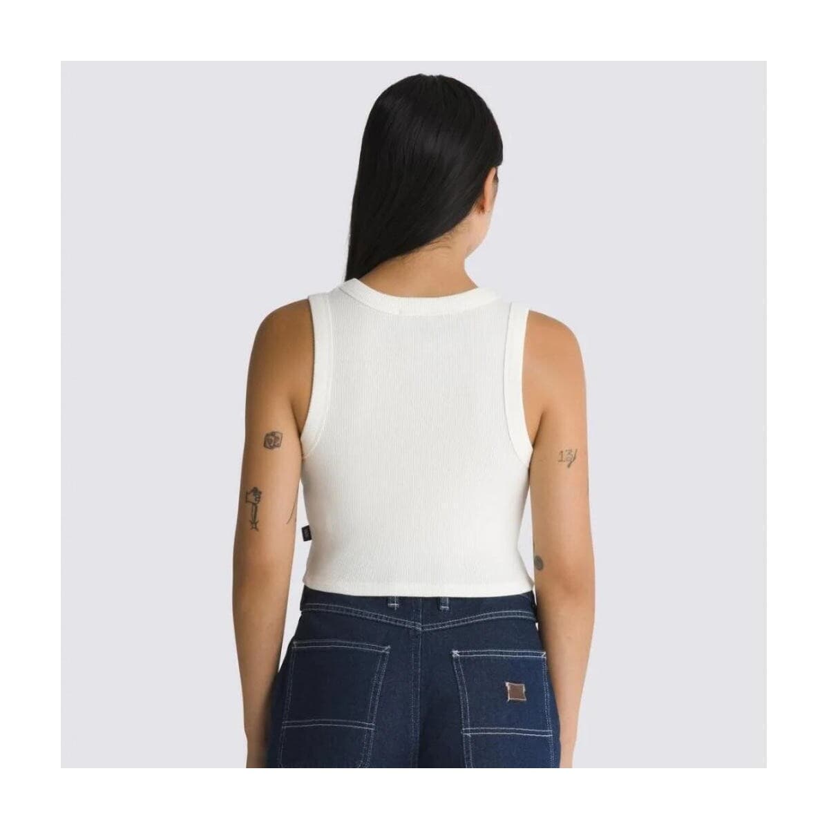 Women's Sleeveless Tops Vans White