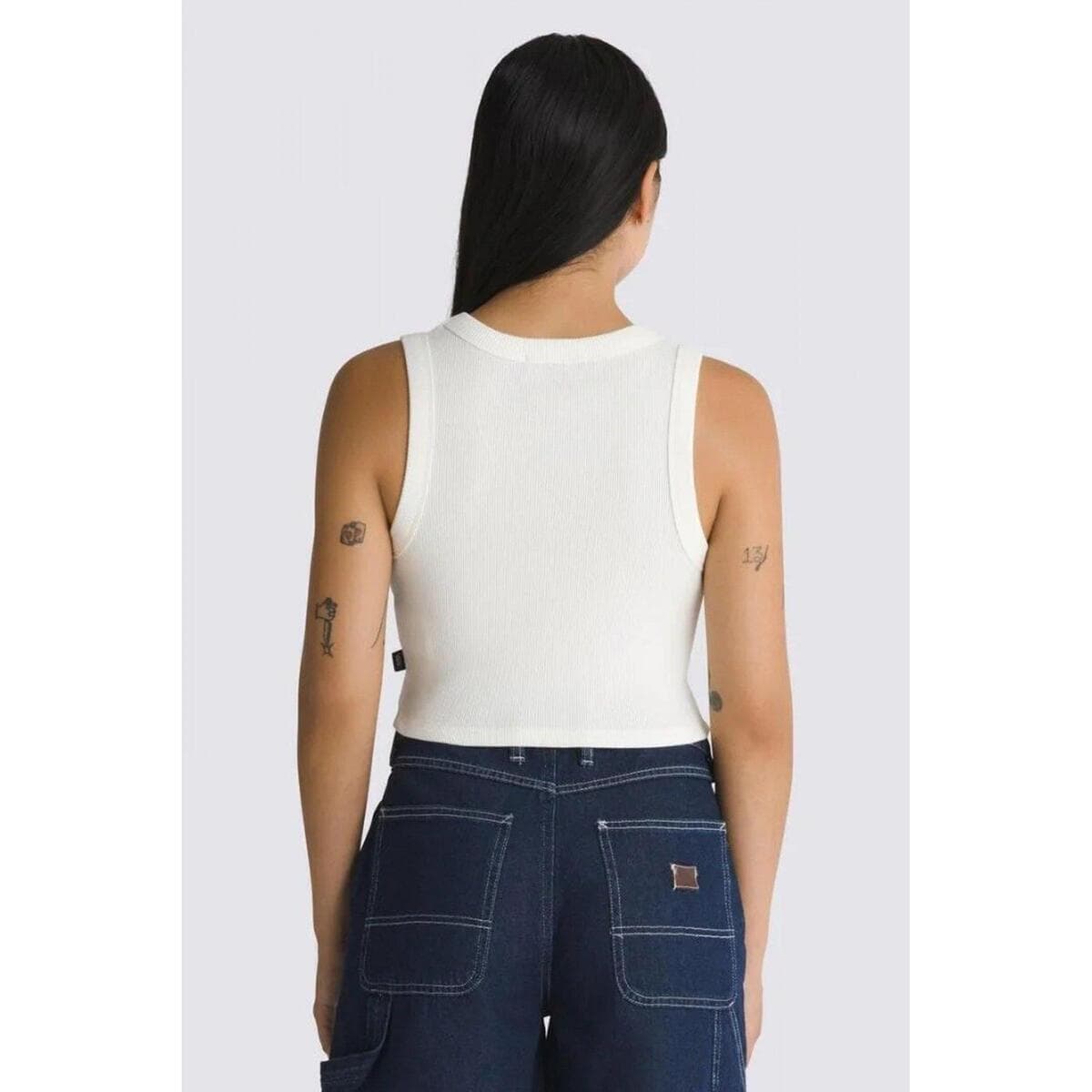 Women's Sleeveless Tops Vans White