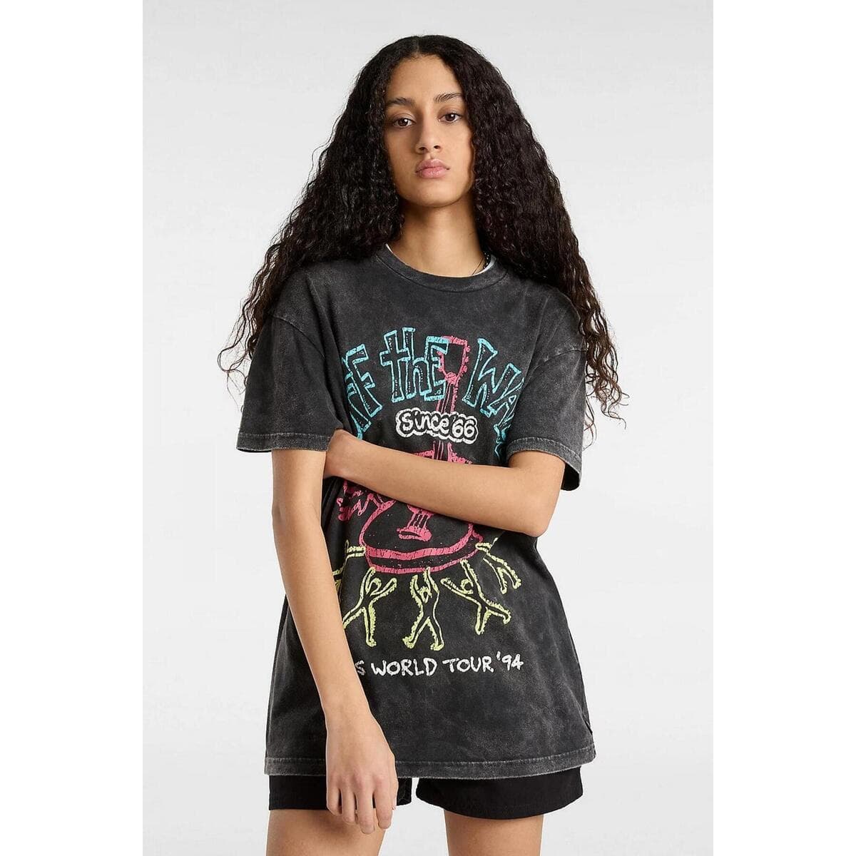 Women's T-Shirts Vans Black