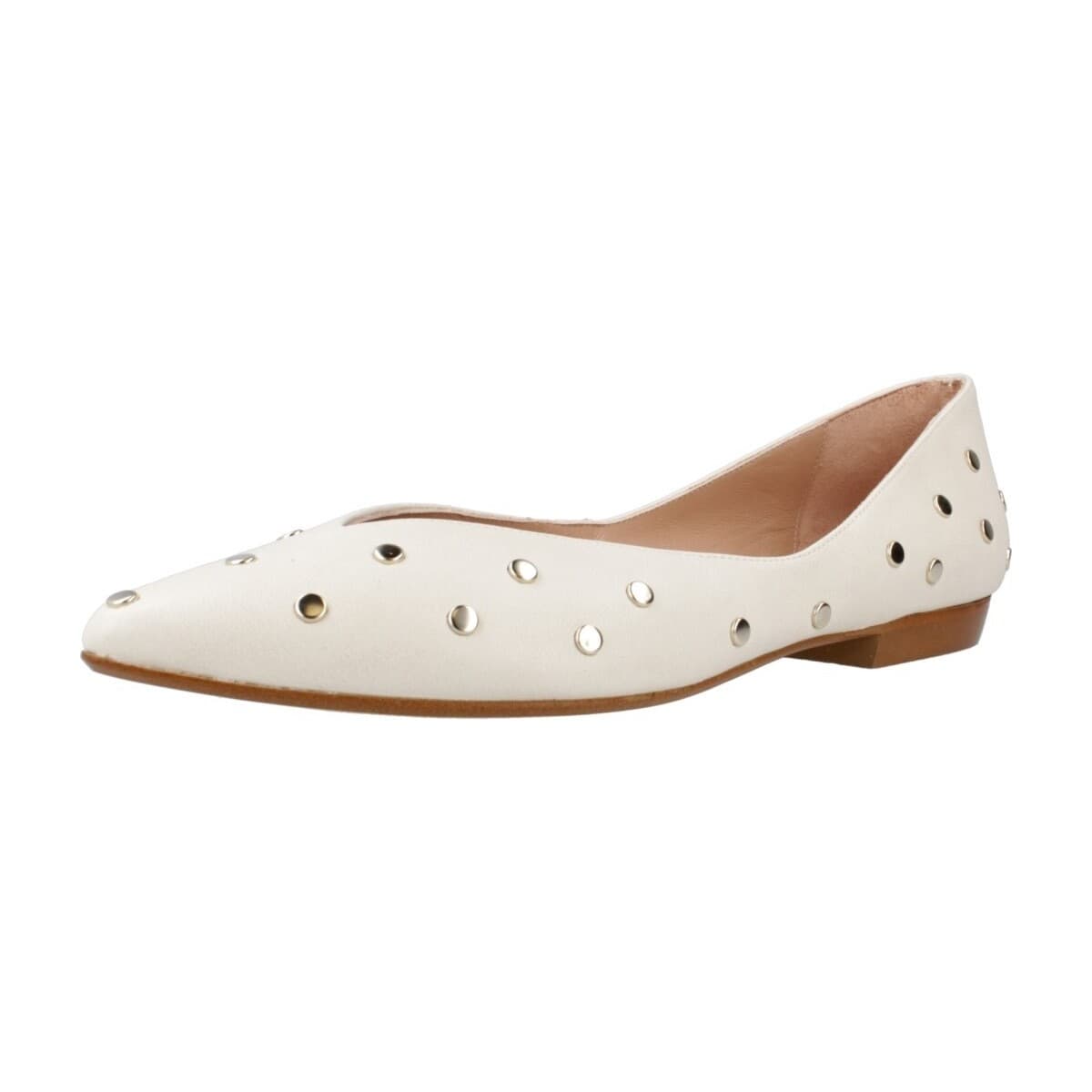 Women's Ballet Flats Miuxa White