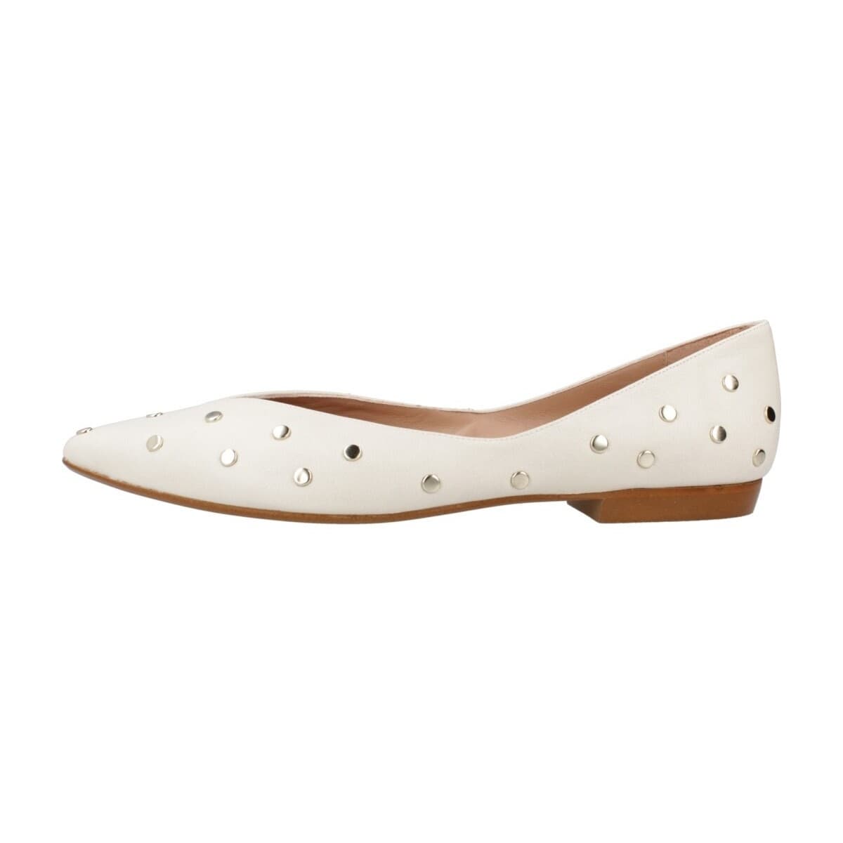 Women's Ballet Flats Miuxa White